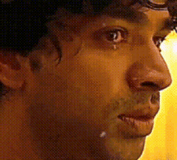 Man Crying with Tear