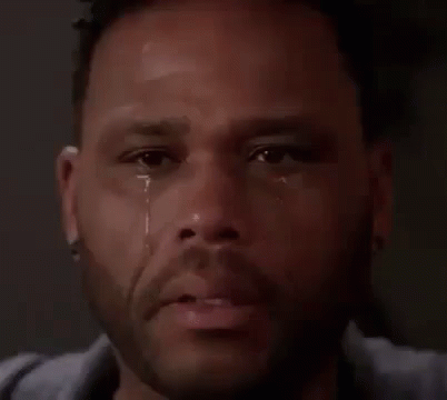 Man Crying With Tears Running Down Face GIF