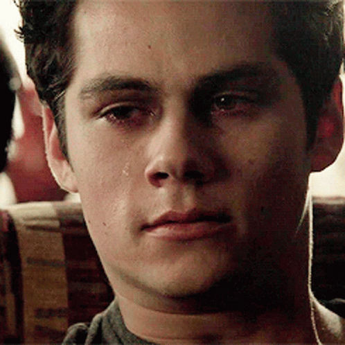 Man Crying with Tears