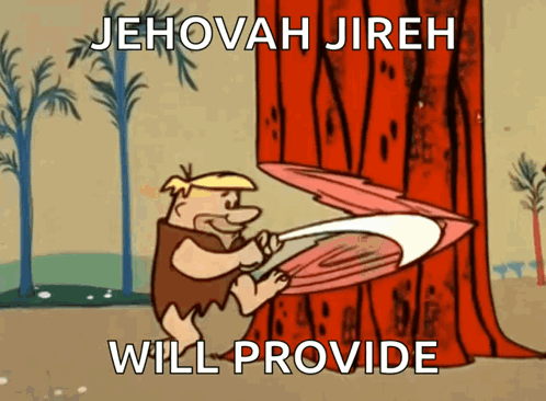 Man Cutting Tree Jehovah Jireh Will Provide