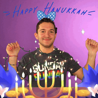 Man Dancing Happy Hanukkah GIF