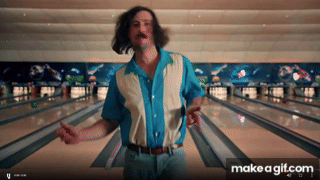 Man Dancing in Bowling Alley with Make a GIF.com