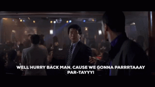 Man Dancing in Club Saying Parrtaaay Par-tayyy