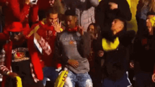 Man Dancing in Crowd