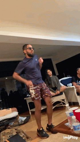 Man Dancing In Just Do It Shorts GIF