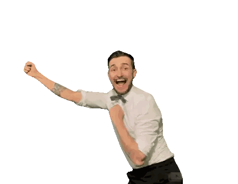 Man Dancing In White Shirt And Black Apron