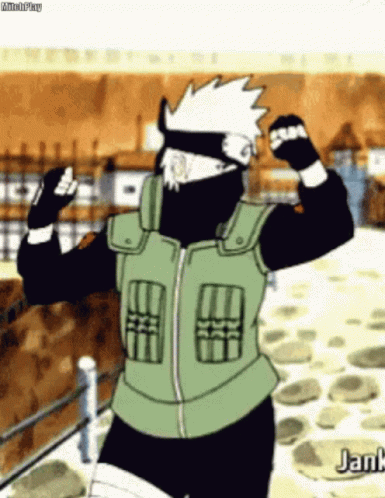 Man Dancing Kakashi Hatake I'm Just Vibing GIF