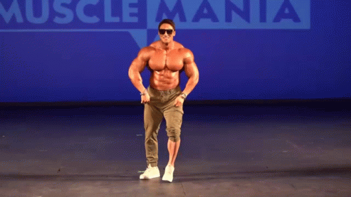 Man Dancing Muscle Mania Dance GIF