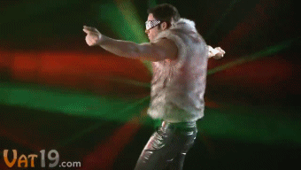 Man Dancing On Green Background Vat19.com GIF