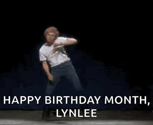 Man Dancing On Stage Happy Birthday Month Lynlee GIF