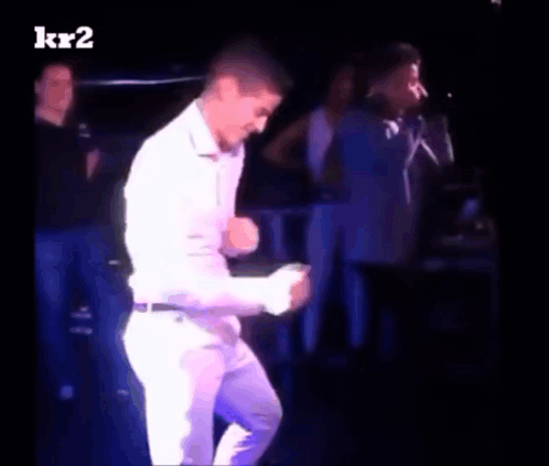 Man Dancing On Stage With Kr2 GIF