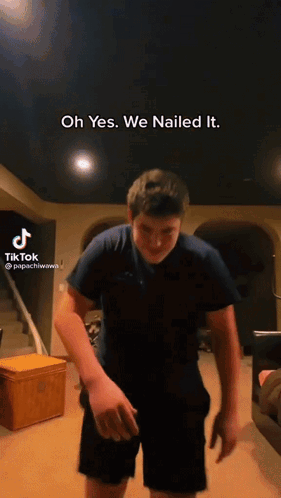 Man Dancing Saying Oh Yes We Nailed It GIF