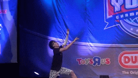 Man Dancing While Doing Yo Yo Tricks GIF