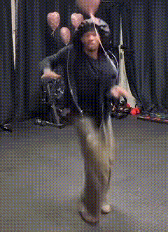 Man Dancing With Balloons GIF