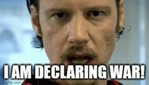 Man Declaring War GIF