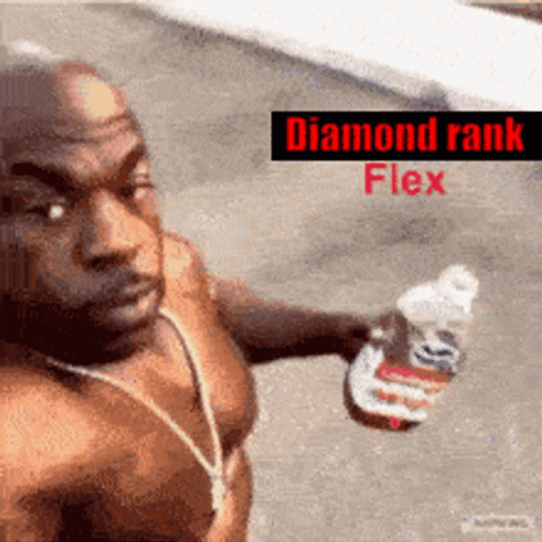 Man Diamond Rank Flex GIF