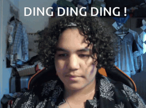 Man Ding Ding Ding Times Up GIF