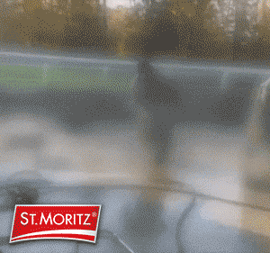 Man Dodging Water Splash By Fire Hose GIF