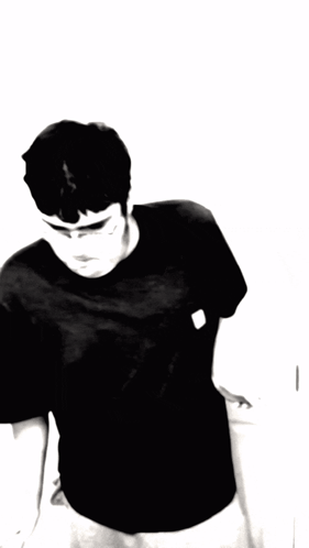 Man Doing Thug Shaker Black And White GIF