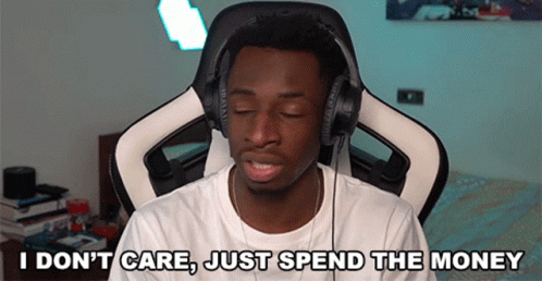 Man Don't Care About Spending Money GIF