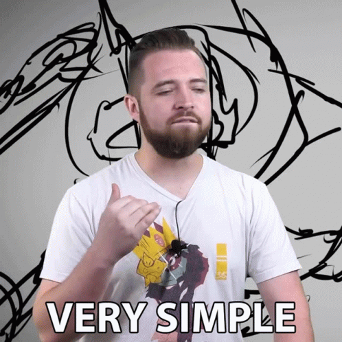 Man Drawing Very Simple Sketch GIF
