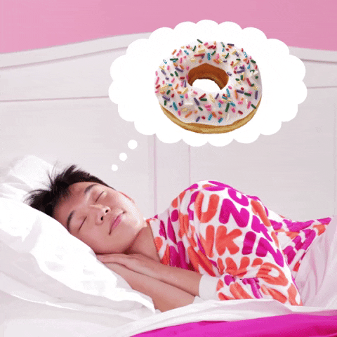 Man Dreaming Time To Make The Donuts GIF