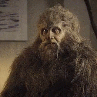 Man Dressed as Bigfoot with Beard