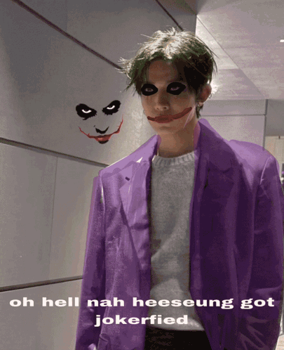 Man Dressed as Joker Saying Oh Hell Nah