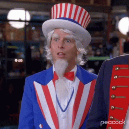 Man Dressed As Uncle Sam GIF