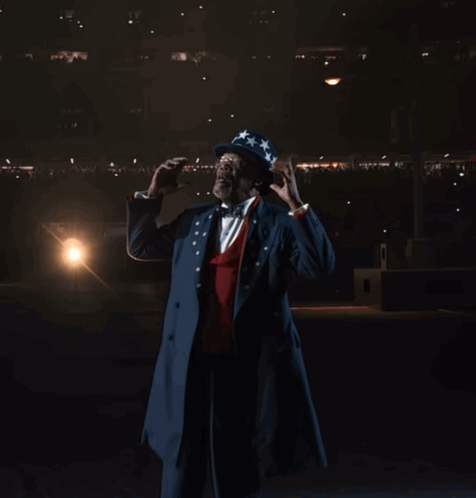 Man Dressed as Uncle Sam Says Ghetto