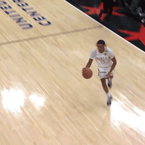 Man Dribbling Basketball at United Center