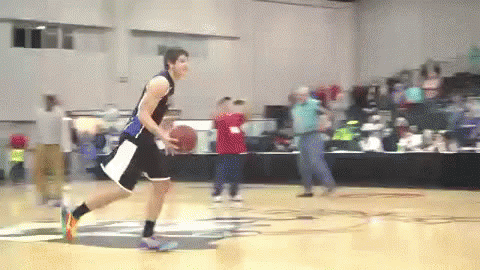 Man Dribbling Basketball GIF