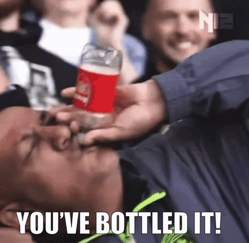 Man Drinking Coca Cola Bottled It