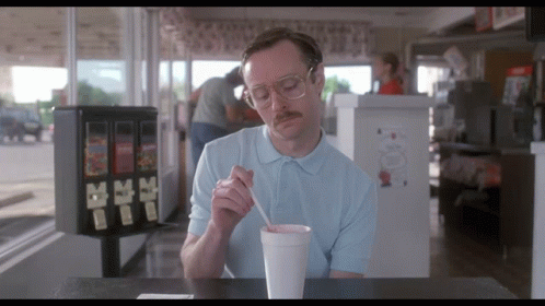 Man Drinking Milkshake I Guess You Could Say Things Are Getting