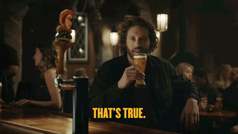 Man Drinking True Dat That's The Reason GIF