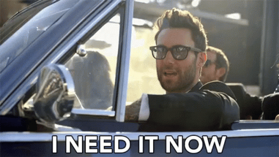 Man Driving A Car I Want It Now GIF