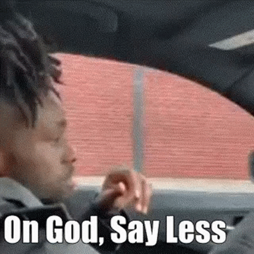 Man Driving Car with Say Less