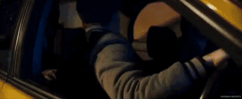 Man Driving Fast Car Chasing By Police Officers GIF