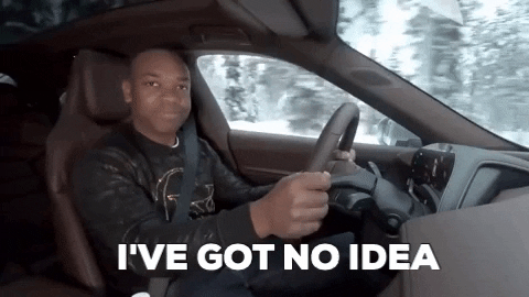 Man Driving I Know Nothing GIF
