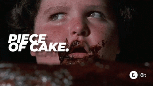 Man Eating Cake