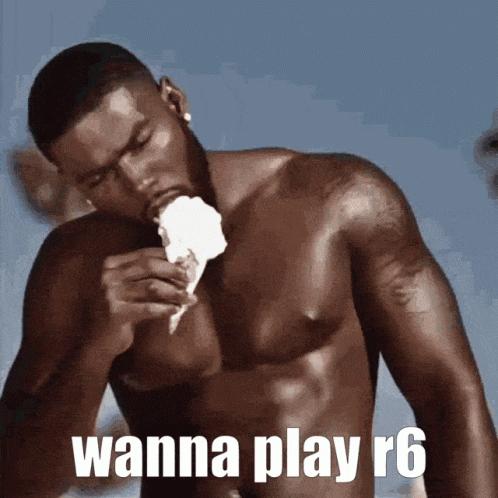 Man Eating Ice Cream Wanna Play R6 GIF