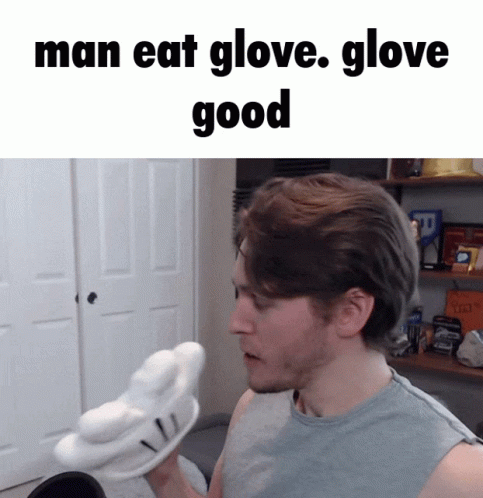 Man Eating Mickey Mouse Glove