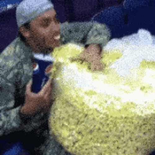 Man Eating Popcorn Movie Time GIF