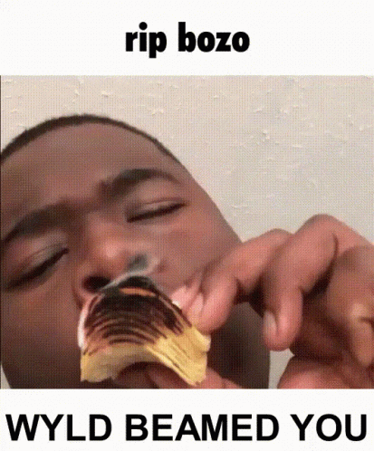 Man Eating Potato Chip With Eyes Closed Rip Bozo GIF
