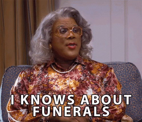 Man Eating Sandwich Funeral Food Be So Good GIF