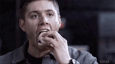 Man Eating Sandwich With Watch GIF