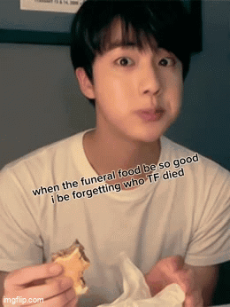 Man Eating With Chopsticks Funeral Food Be So Good Sticker GIF