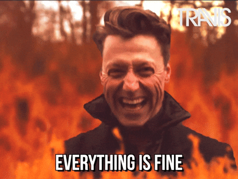 Man Everything Is Fine But Meltdown GIF