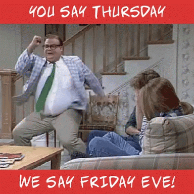 Man Excited For Friday Eve GIF