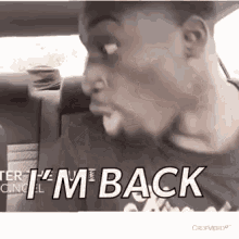 Man Excited In His Car I'm Back GIF